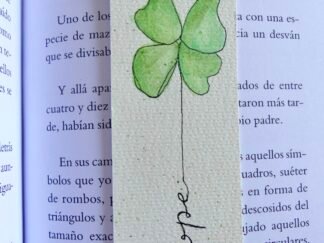 marcapaginas trevol suerte verde