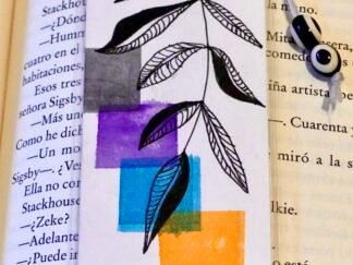 Marcapáginas artesanal Rama Botánica Multicolor