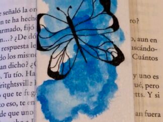 Marcapáginas artesanal Mariposa Azul