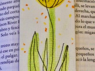 Marcapáginas artesanal Tulipán Amarillo