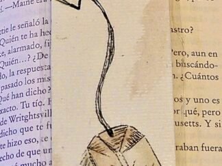 Marcapáginas artesanal Bolsita Té Beige