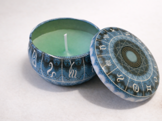 Vela artesanal Signos Zodiaco Azul