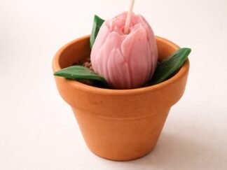 Vela artesanal Flor Tulipán Rosa