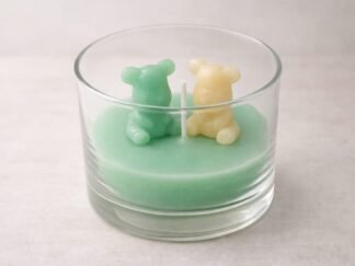 Vela artesanal Ositos Tiernos Verde Menta