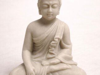 Vela artesanal Buda Meditando Gris Claro