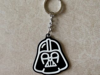 Llavero Darth Vader Blanco y Negro