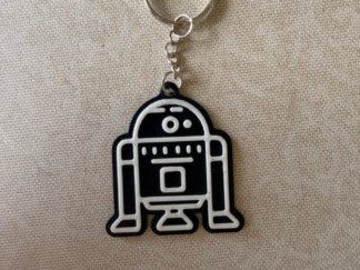 Llavero R2D2 Blanco y Negro
