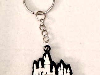 Llavero Castillo de Hogwarts Blanco