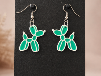 Pendientes Largos Corazón Flecha Negro